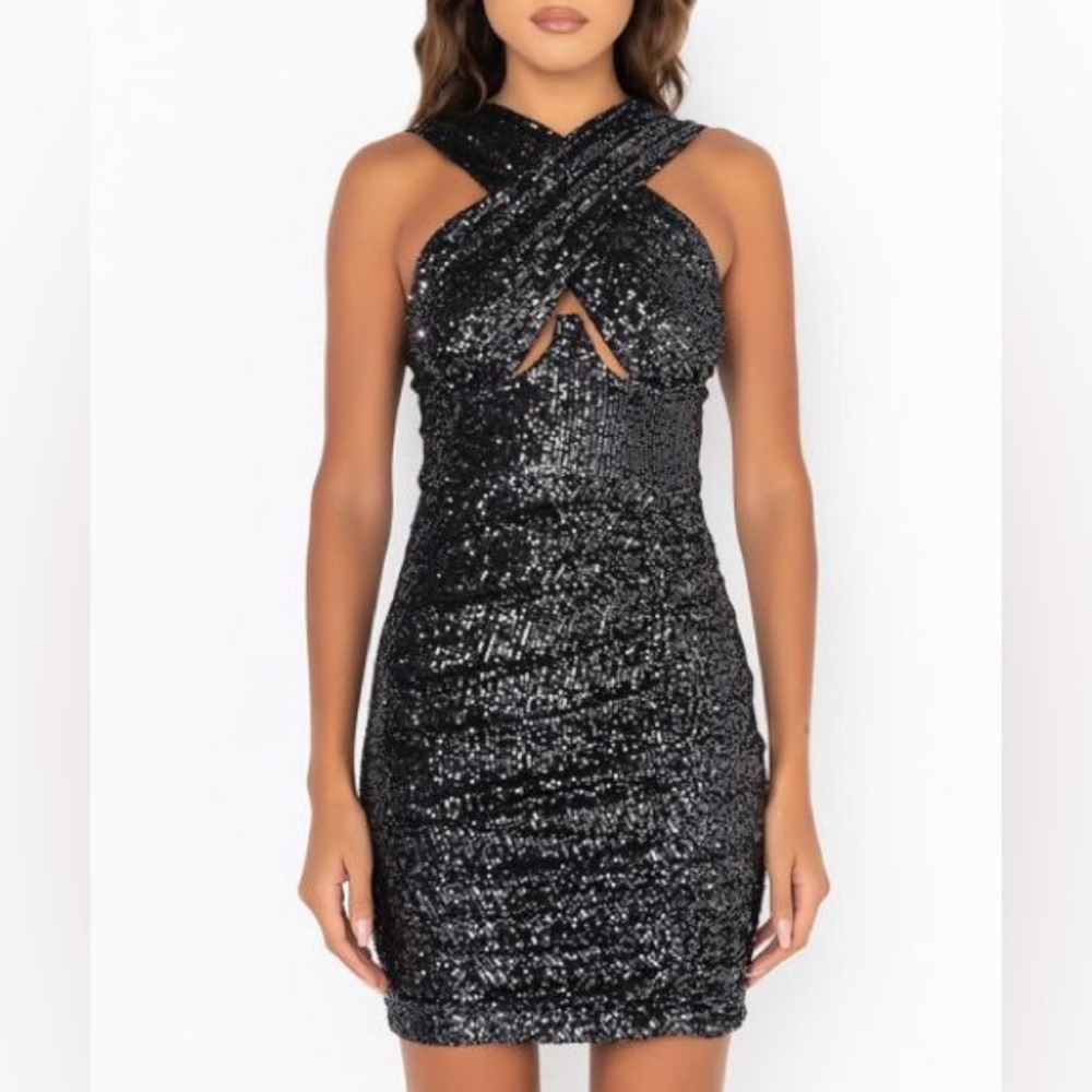 BELIEVE THIS HYPE SEQUIN MINI DRESS